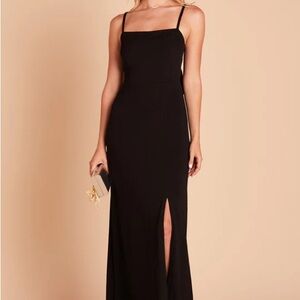 Birdy Grey Crepe Black Bridesmaid Dress